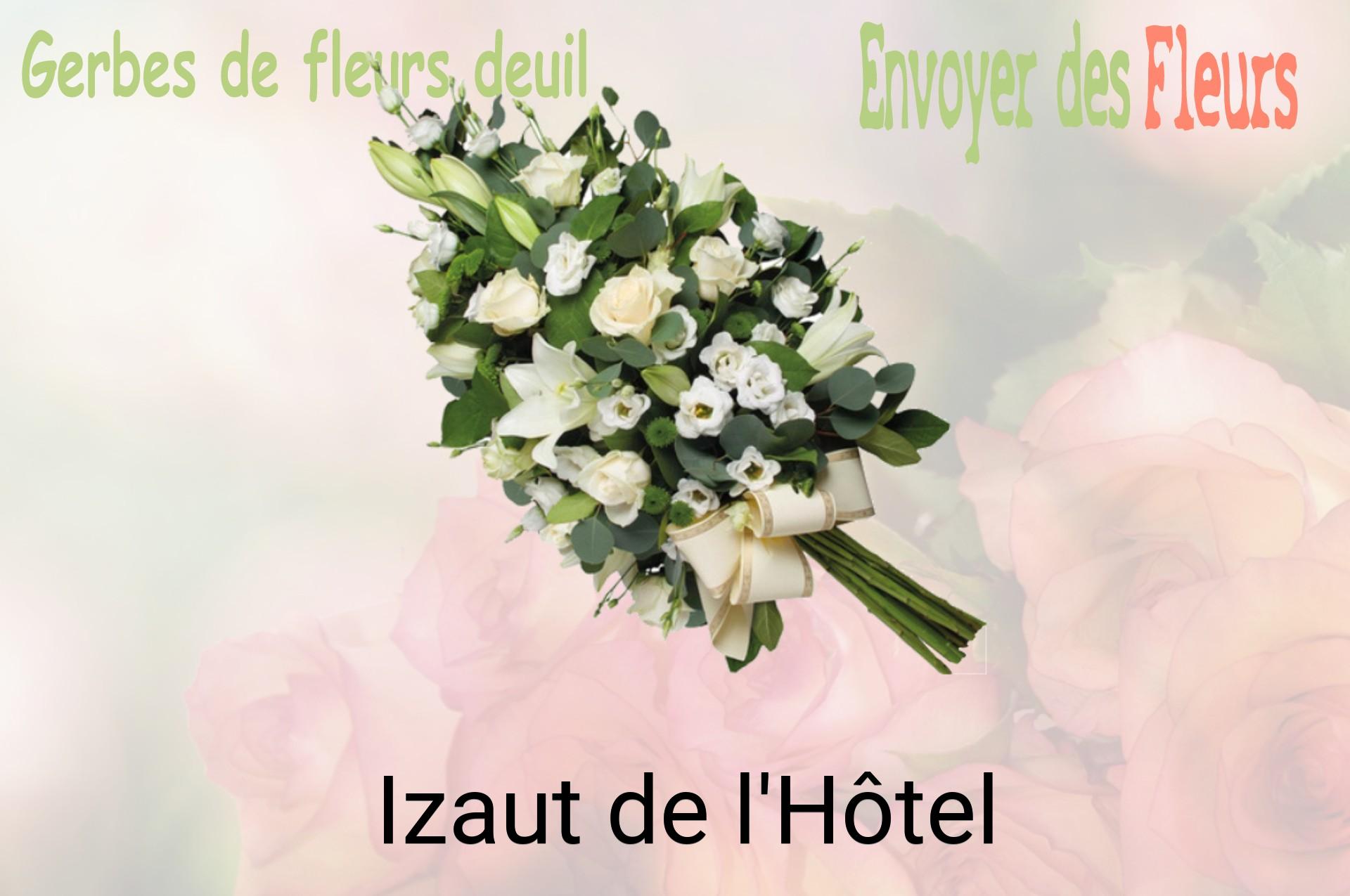 Gerbe de fleurs de deuil livrée à Izaut-de-l'Hôtel